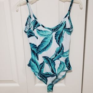 Charlotte Russe Leafy Stretchy Bodysuit